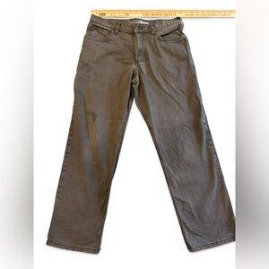 Carhartt Relaxed Fit Gray Canvas Work Pants Men’s 32x30 Durable Utility stain